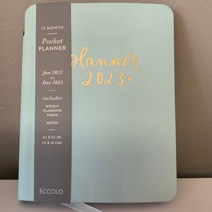 Chubby Planner 2023 Sea Green Agenda Notebook NWT! Jan - December 2023 week